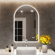 ArcLuxe 24x36'' Arched LED Bathroom Mirror