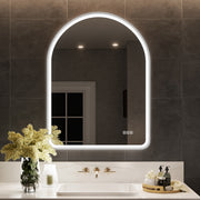 ArcLuxe 40x30'' Arched LED Bathroom Mirror