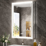 Prism 20x32'' Double-Beveled Artisan LED Medicine Cabinet Left-Hand Hinge