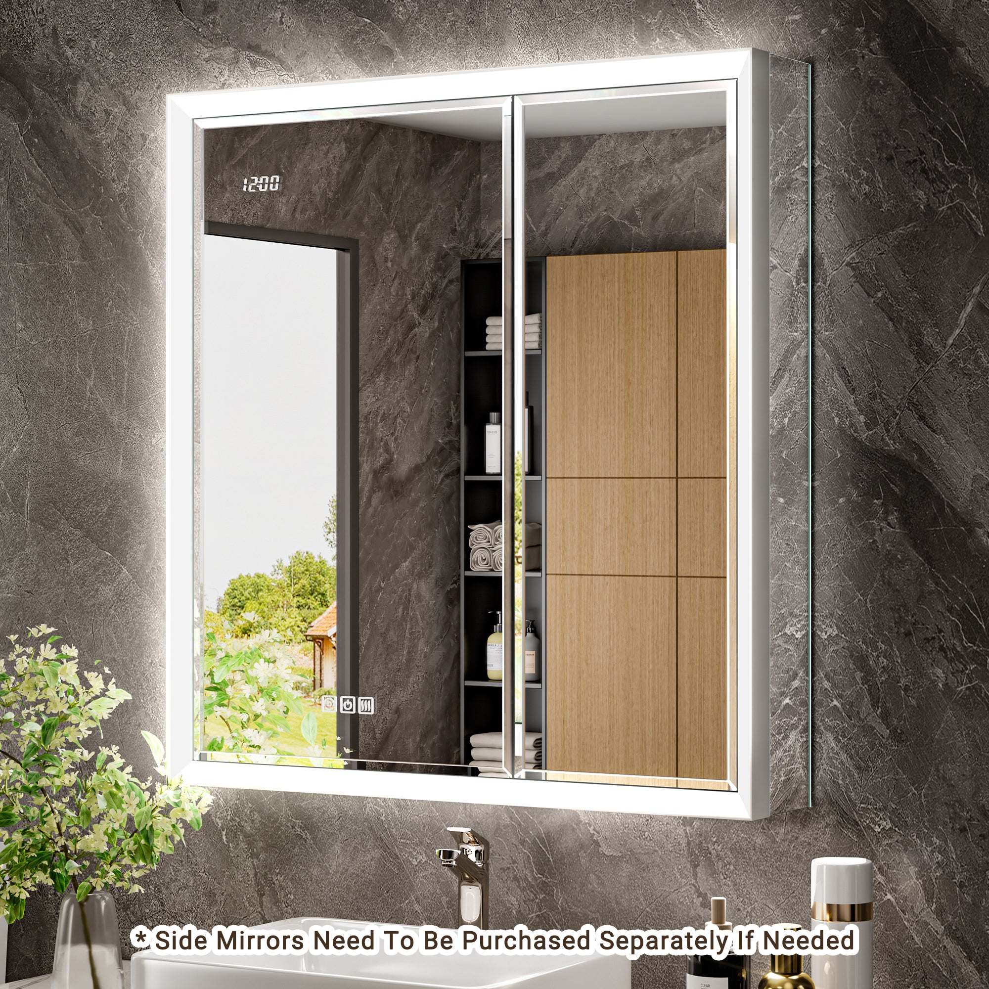 Prism 30x32'' Double-Beveled Artisan LED Medicine Cabinet
