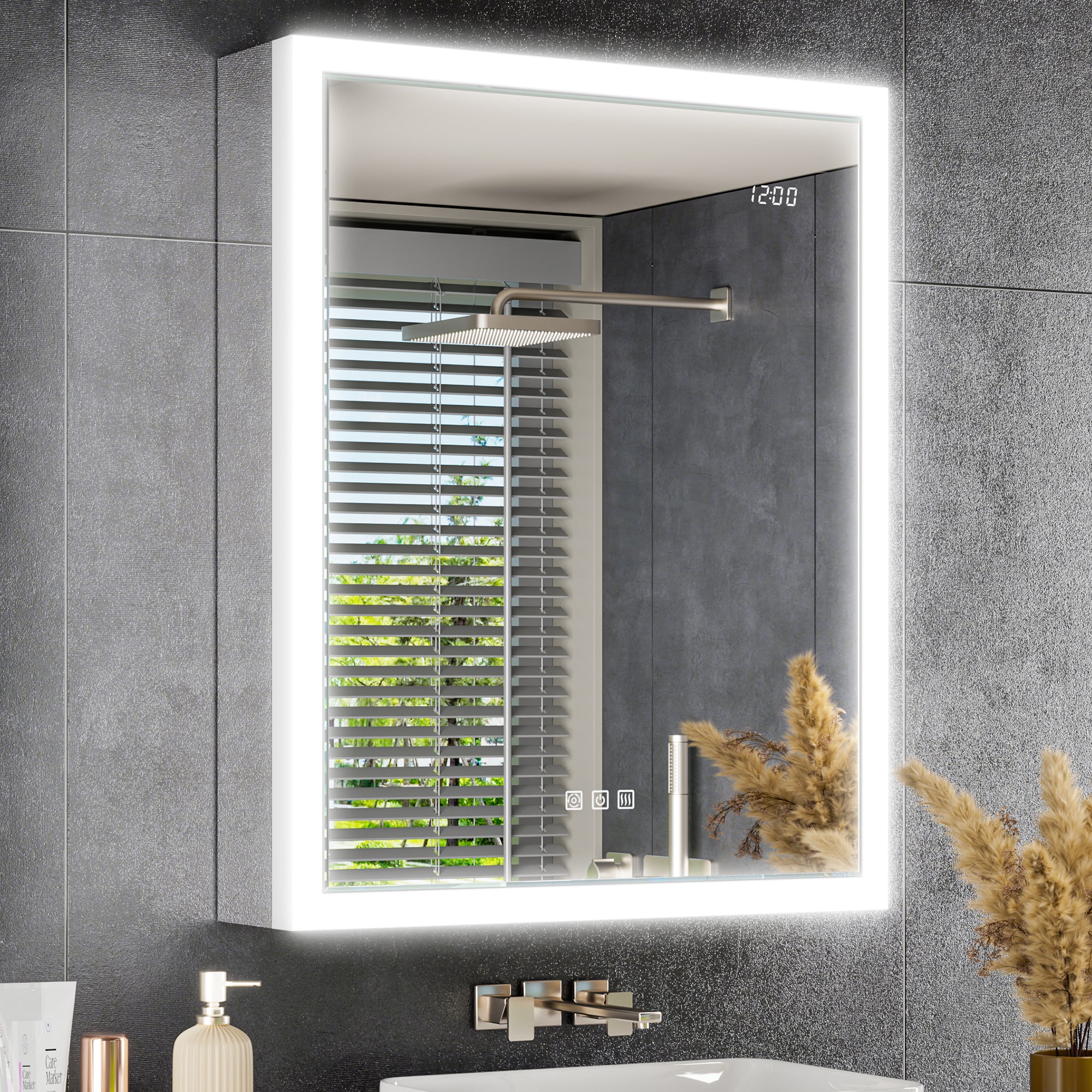 Apex 24x30'' Intelligent Anti-Fog LED Medicine Cabinet – Right Hinge